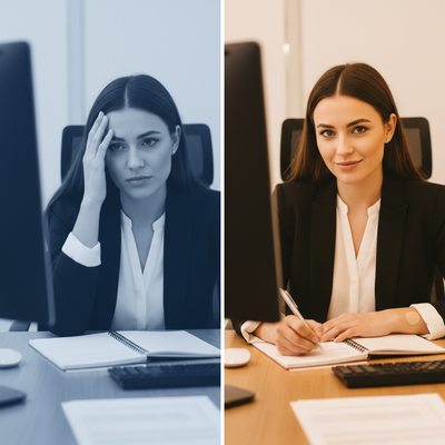 Fog vs Focus - Brain fog before and after